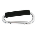 3Pcs Large Aluminum Carabiner D Shape Buckles Pack Keychain Clip Spring