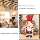Christmas Plaid Wine Bottle Cover Champagne Cover Home Decor (Santa Claus)