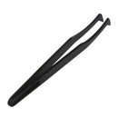 Curved Tip Plastic Black Anti-static Tweezers Repair Tool