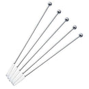 10pcs Swizzle Sticks Metal - Stainless Steel Mixing Cocktail Coffee Stirrer