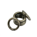6pcs Alloy Round Circle Rings Spring Snap Hooks Clip For Handbag Strap