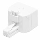 2-Way 6P4C RJ11 Modular Phone Telephone Wall Adapter and Splitter for Landl