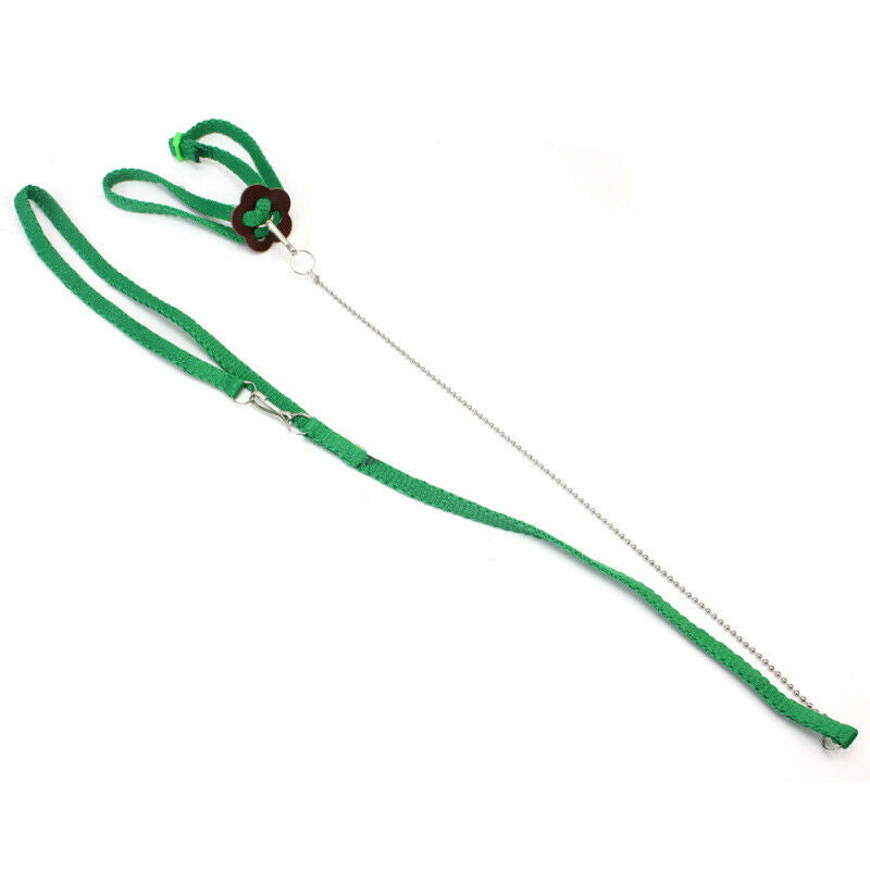 Stylish Parrot Bird Harness Leash Anti-bite Adjustable 80x0.8cm DTK