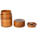 Wooden Tea Pot Handmade Kung Fu Tea Set Portable Travel Tea Storage Candy N