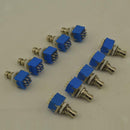 10x 9-Pin 3PDT Stomp Foot Switch True Bypass Eletric Guitar Pedal Effect DIY
