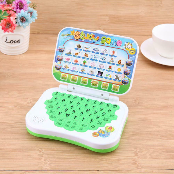 Folding Bilingual Teaching Kids Learning Machine Laptop Educational Toys #gib