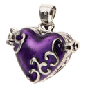 10 Pieces Heart Enamel Openable Cremation Keepsake Urn Pendant DIY Craft