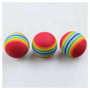 50pcs Golf Swing Training Aids Indoor Practice Sponge Foam Rainbow Balls Z8Q1