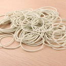 50 PCS Rubber Bands White Color Rubber Elastic Bands Office Home Rubber Band