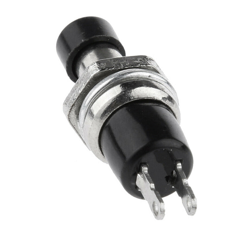 10x Pushbutton Switches Switches Release Off Black