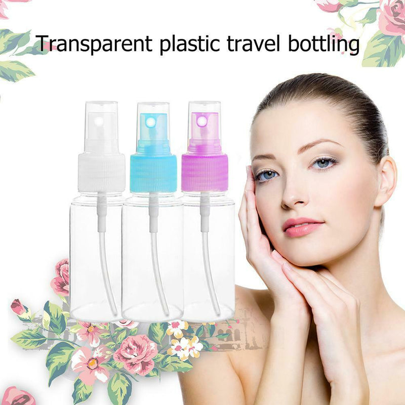Clear Perfume Refillable Travel Lotion Liquid Spray Press Pump Bottle (30ml
