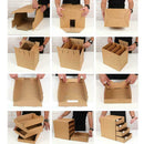 Brown Paper Desktop Drawer Type Sundries Storage Box Office Organizer DIY S P6O8