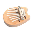 Mini 8 Keys Kalimba Mahogany Thumb Piano w/ Lanyard Percussion Instrument
