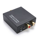 Digital Coaxial Optical to Analog RCA L/R Audio Converter Adapter with Aux 3.5mm