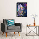 5D DIY Full Drill Diamond Painting Owl Cross Stitch Mosaic Kit Home Decor