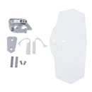 Motorcycle Clip On Windshield Wind Screen Deflector Extension Spoiler Black