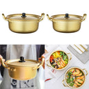 2pcs Auminum Alloy Round Korean Noodle Pot Instant Noodles Pot Quick Boiling