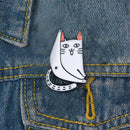 Fashion Enamel Cartoon Cat Pins Brooch Jackets Collar Badge Jewelry GiftsB Gw