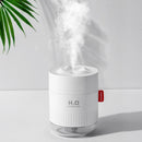 500ml 7 Color LED Ultrasonic USB Humidifier Essential Oil Diffuser (White)