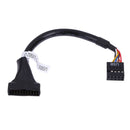 USB 3.0 20 Pin Male to USB 2.0 9 Pin Motherboard Female  Cable
