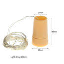 2m/6.56ft 20 LED String Stopper Bottle Light Outdoor Decor Lamp (1pc WW)
