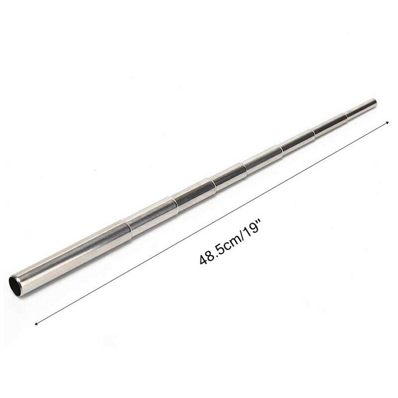 2 Pack Collapsible Stainless Steel Campfire Tool Pocket Camping Survival Bl