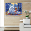 Lion and Girl Full Drill Diamond Painting Cross Stitch Mosaic Home Decor