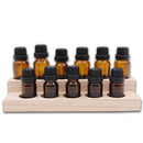 2 Tiers Essential Oil Wooden Storage Case Box - Holds 11 Regular and Roller