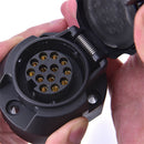 13 Pin 12V Socket Core Pole Cable EU Vehicle Bota RV Trailer Connector Adap J+