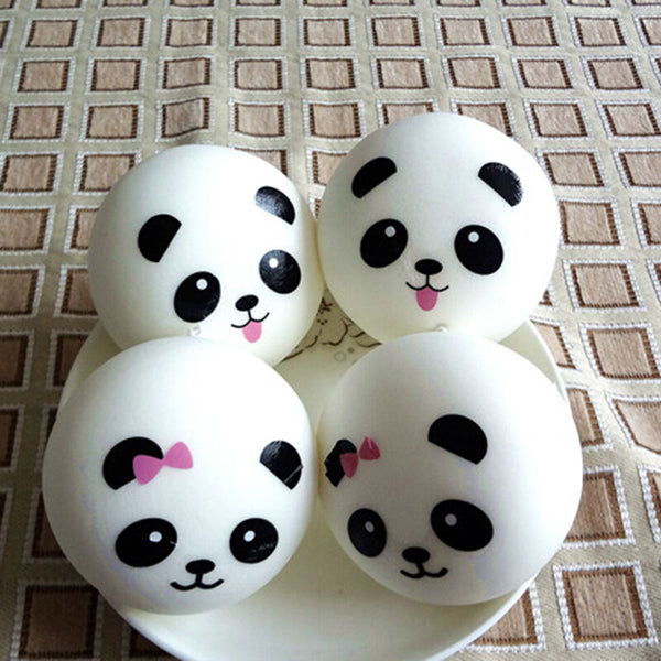 Mini Random   Soft Panda/Bread/Donut/Buns/Macaroon Phone Straps   ME