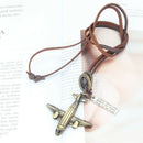 Retro Long Men And Women Sweater Chain Childlike Bronze Passenger Aircraft  T5Z8