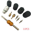 R134a Air Conditioning Car Auto Valve Core A/C System Caps Service Remover Kit
