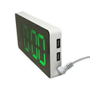 Creative Mirror LED Alarm Clock Multifunction Digital Snooze Clock Home New R5Z6