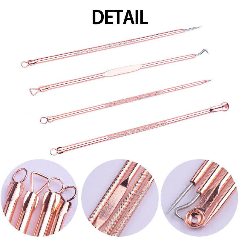 4Pcs Black Head Remover Cleaning Tool Acne Blemish Needle Pimple Spot Ext WHJ