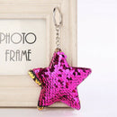 1Pc Women Sequin Star Shape Key Chain Handbag Keyring Jewelry Sequins Keych C7U4