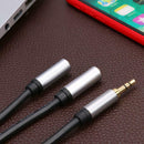3.5mm Male to 2 Female Headphone Splitter Audio Cable Adapter for Phone