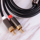 1m 3.5mm Male jack to 2 rca male aux stereo analog audio Y adapter cable cord0H