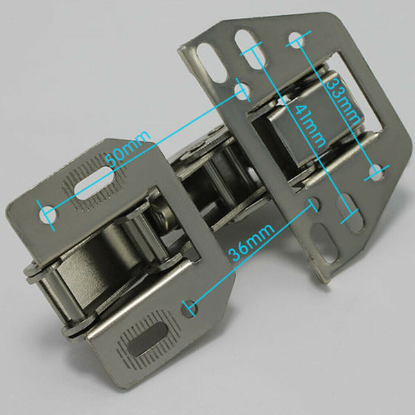 8Pcs RV 90 Degree Gate Cabinet Door Spring Hinges Cupboard With Screws
