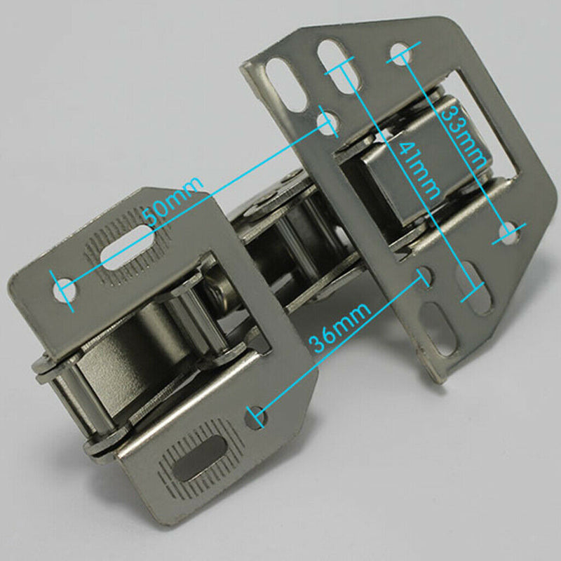 8Pcs RV 90 Degree Gate Cabinet Door Spring Hinges Cupboard With Screws