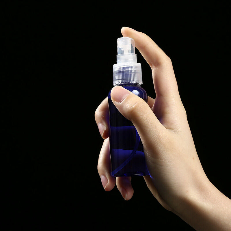 2x 50ml Mini Refillable Spray Bottles Cosmetics Liquid Perfume Containers A