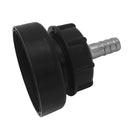 Plastic IBC TANK ADAPTER 3.2" Fine Thread Input x 0.6" Output Tank Connector