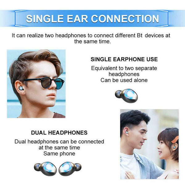 Bluetooth Earbuds TWS Wireless Earphones Waterproof Headphones in Ear Headsets