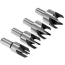 8 pcs 5/8in 1/2in 3/8in 1/4in Wood Plug Cutter Tool Drill Bits Set + 6PCS 1