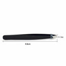 Professional Black Eyebrow Tweezers Hair Beauty Slanted Stainless Steel Tweezer