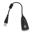 USB 2.0 7.1Channel Audio Surround Sound Card Adapter for Laptop /Headphone