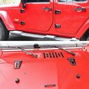 10X Hood & Door Hinge Cover For 2007-2017 Jeep Wrangler Jk Jku Car Accessor