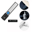 USB Charging 500lm Waterproof Flashlights Zoomable T6 LED Glare Flashlight A