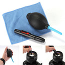 3 in 1 Lens Cleaning Cleaner Dust Pen Blower Cloth Kit For DSLR VCR Camera