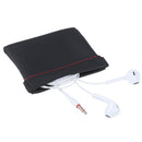 Portable PU leather earphone case storage bag headset headphone carrying pouch U