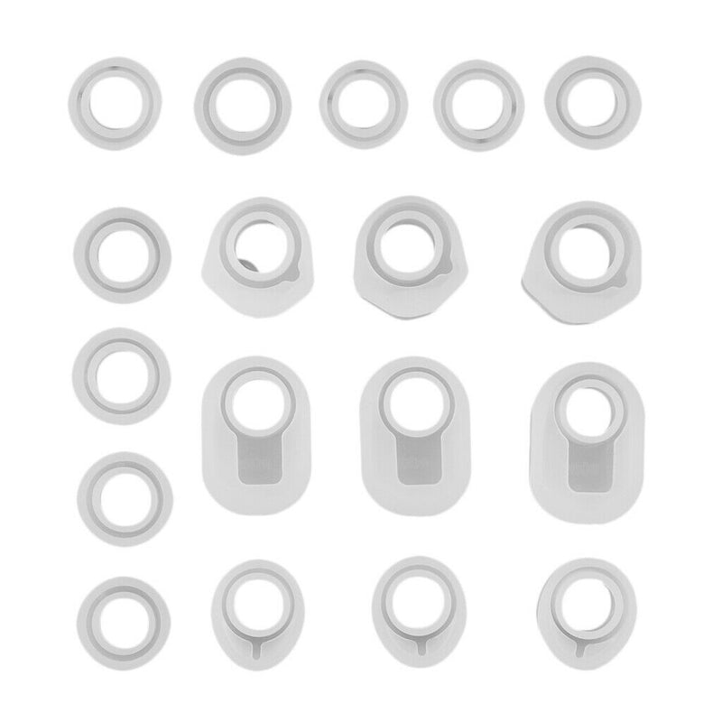 1 Set / 18pcs DIY Assorted Ring Shapes Sugar Craft Silicone Moulds Cake Decor